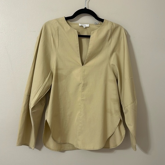 Vince Cream and Tan Blouse - Picture 3 of 11